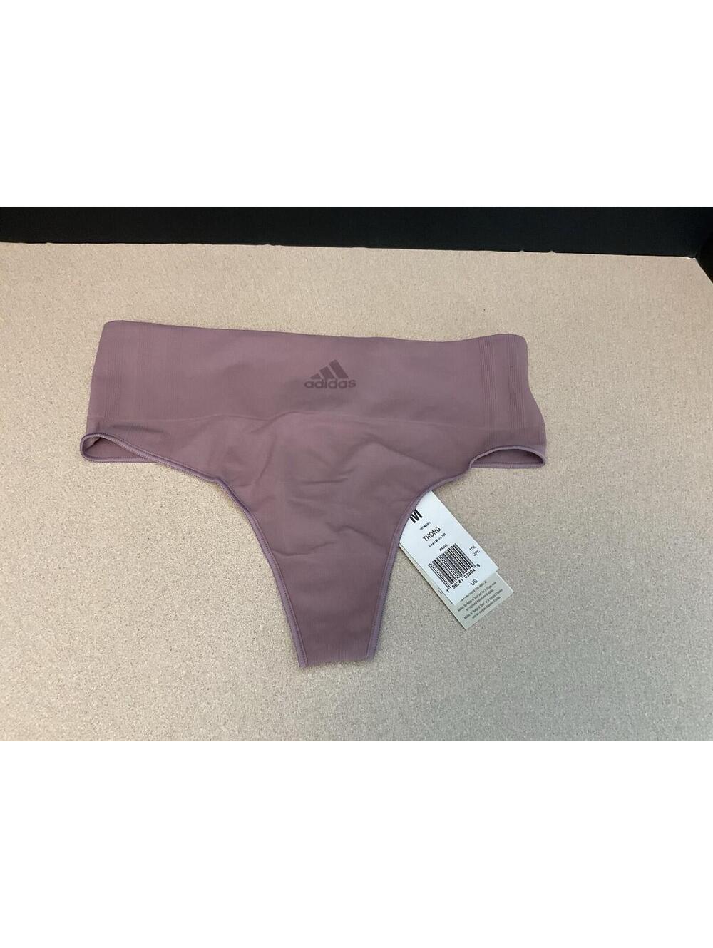 NWT! Womens Adidas Smart Micro 720 Seamless Mauve Thong Underwear. Size M.